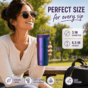 16 oz Ceramic-Lined Coffee Travel Tumbler - HEMLI