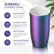 16 oz Ceramic-Lined Coffee Travel Tumbler - HEMLI