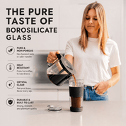 19 oz Double-Walled Glass Tumbler with Metal Straws - HEMLI