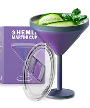 Insulated Martini Tumbler | Stainless Steel Cocktail Glass with Lid - HEMLI