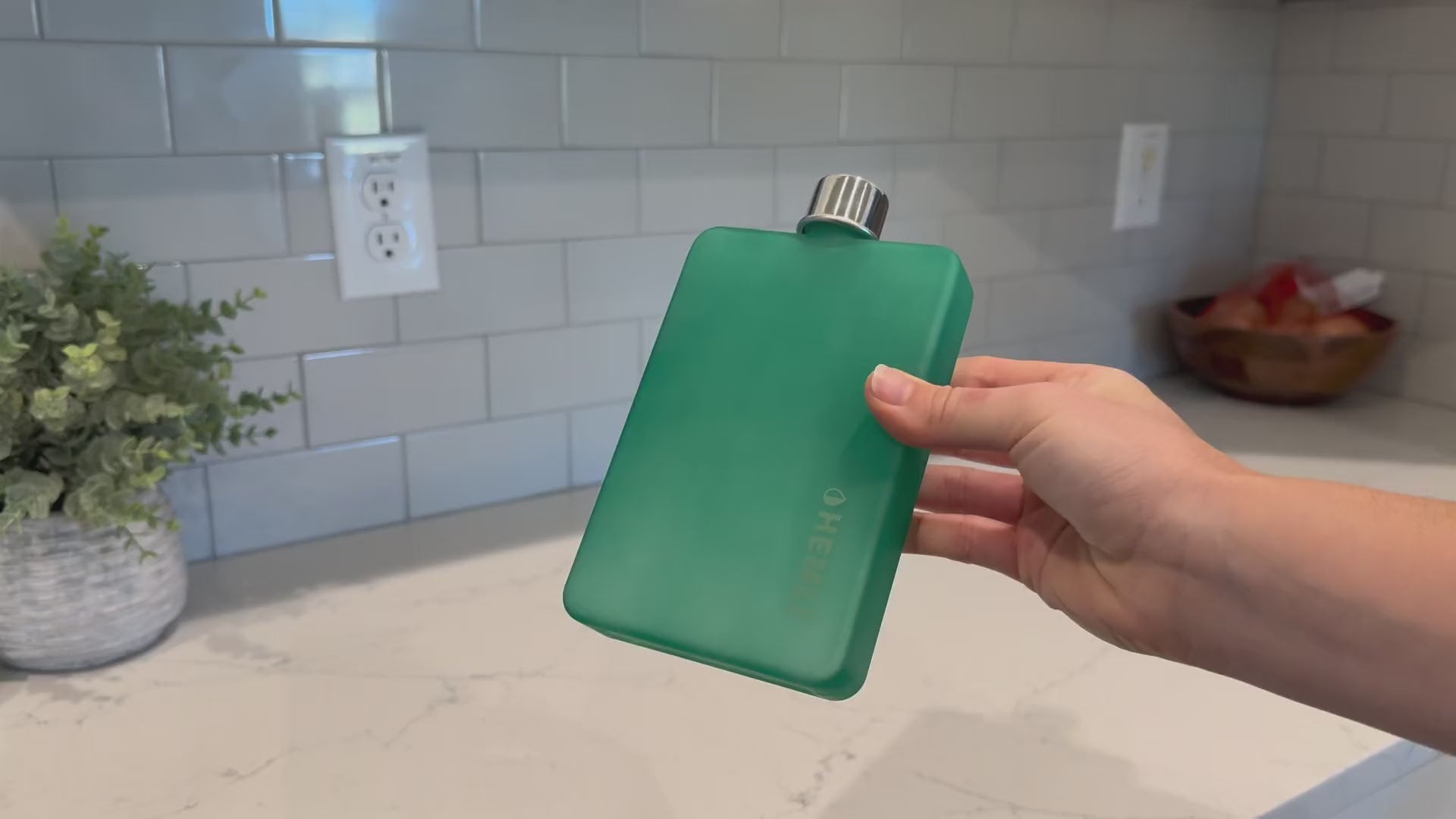 Flat Water Bottle